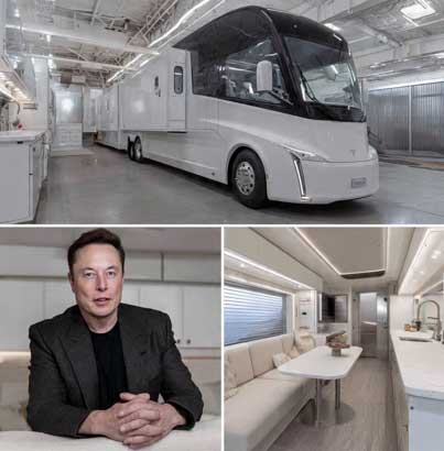 Tesla's $40,000 motorhome, a futuristic electric RV with advanced self-driving capabilities and solar panels