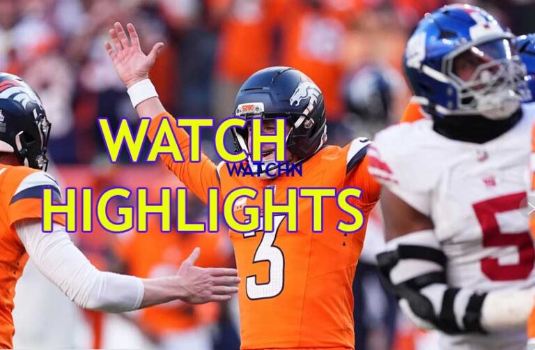 Broncos’ Historic Comeback: Watch the Thrilling 33-32 Win Over Giants