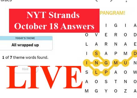 NYT Strands October 18 Answers: Hints and solutions for game #594. Get the latest puzzle answers