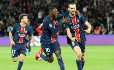 PSG Wins 3-0 Against Brest in Ligue 1.Watch Highlights Now