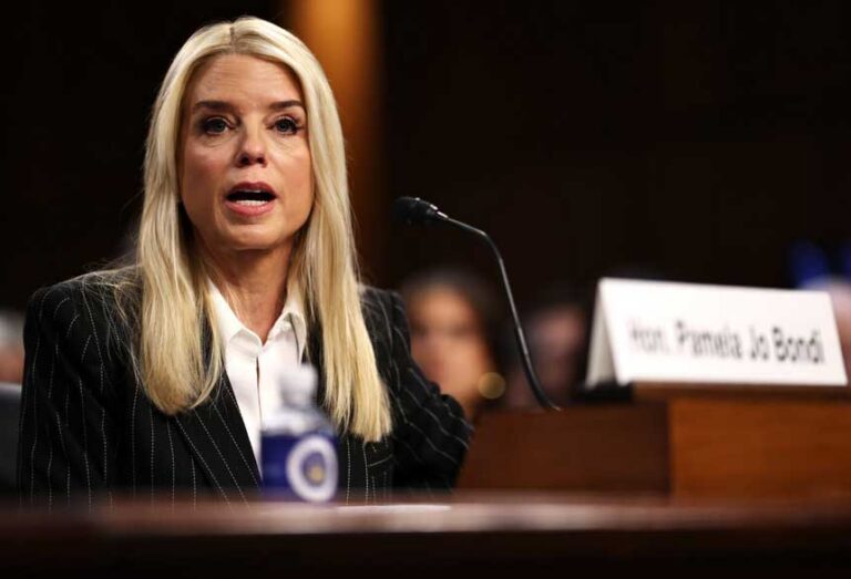 Attorney General Pam Bondi testifies before the Senate Judiciary Committee