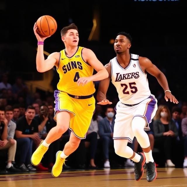 Suns Shine Bright: Dillon Brooks and Devin Booker Fuel 132-108 Rout of Short-Handed Lakers