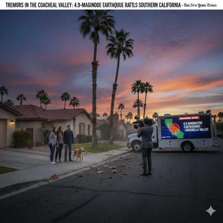 Tremors in the Coachella Valley: 4.9-Magnitude Earthquake Rattles Southern California