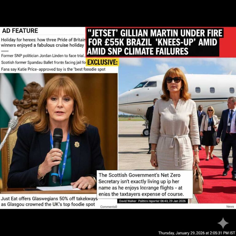 ‘Jetset’ Gillian Martin Under Fire for £55k Brazil ‘Knees-Up’ Amid SNP Climate Failures