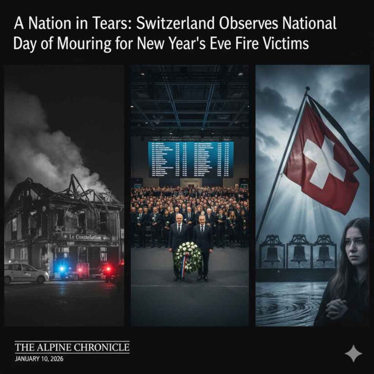 A Nation in Tears: Switzerland Observes National Day of Mourning for New Year’s Eve Fire Victims
