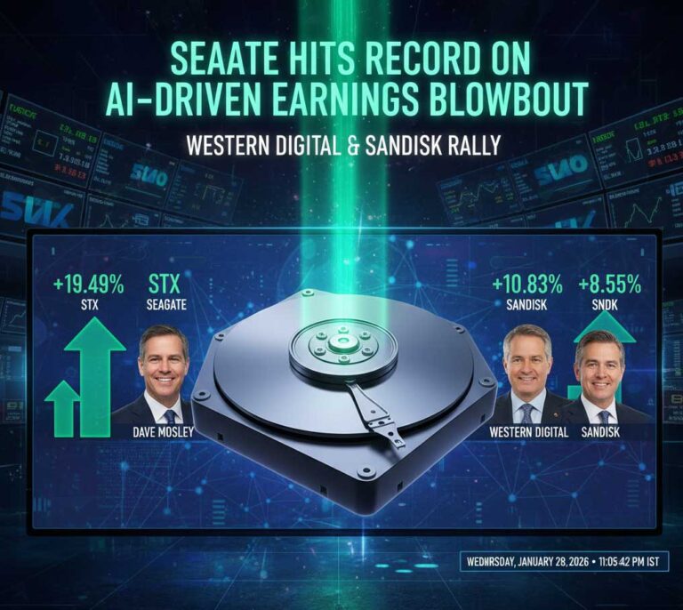 Seagate Stock Hits Record High on AI-Driven Earnings Blowout: Why Western Digital and SanDisk Are Joining the Rally