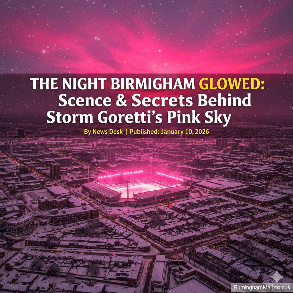 birmingham pink sky news