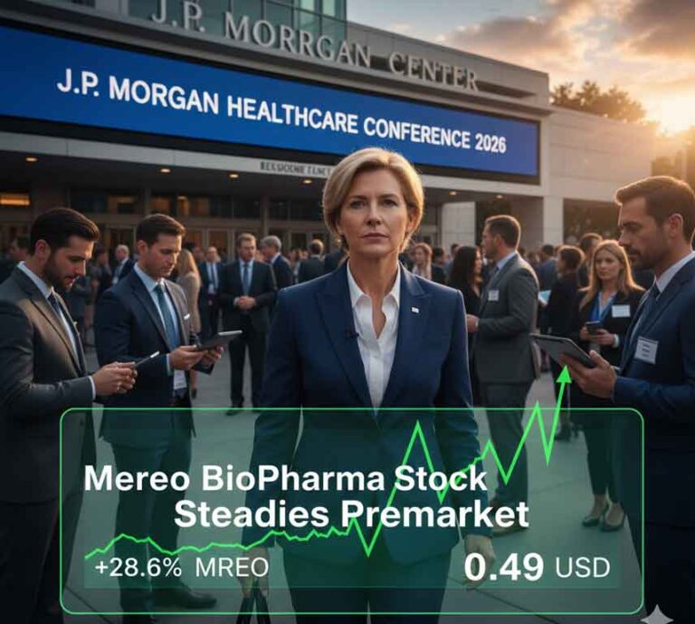 Mereo BioPharma Stock Steadies Premarket as JPM Healthcare Conference Puts MREO Back in Play