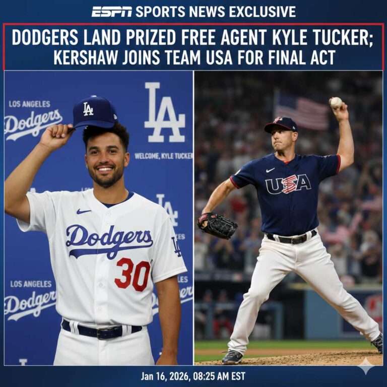 Dodgers Ignite Hot Stove, Land Prized Free Agent Kyle Tucker; Kershaw Joins Team USA for Final Act