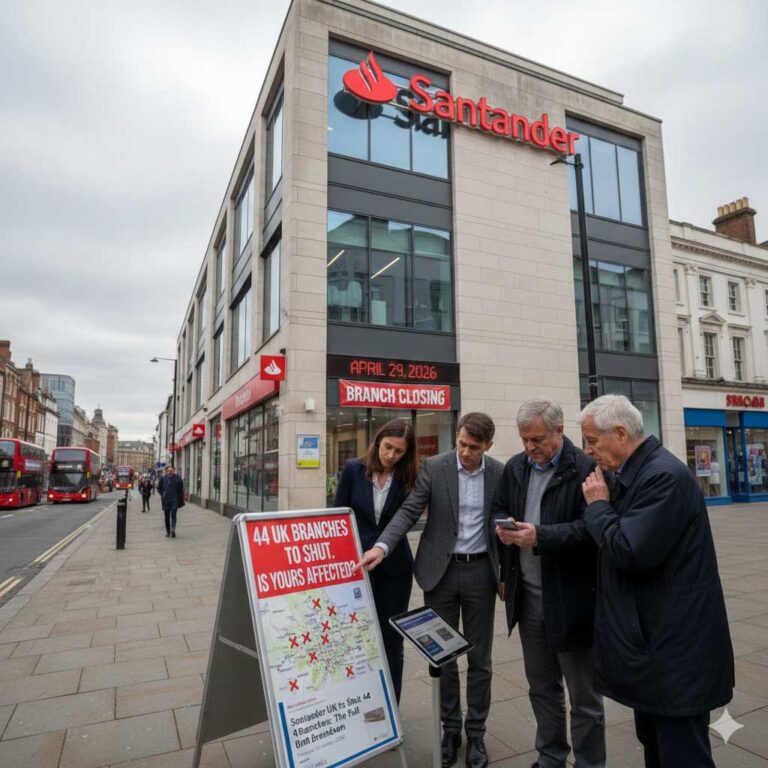 Santander UK to Shut 44 More Branches: The Full Breakdown
