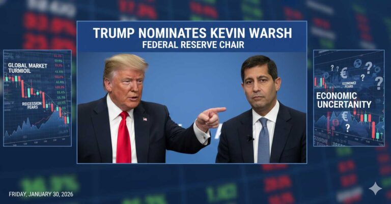 Trump Expected to Nominate Kevin Warsh as Federal Reserve Chair Amid Global Market Turmoil and Economic Uncertainty