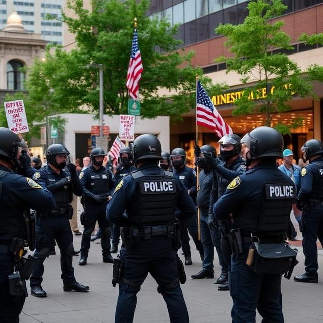 Minnesota Police Execute Rapid Crackdown on Anti-ICE Protesters Outside Minneapolis Hotel