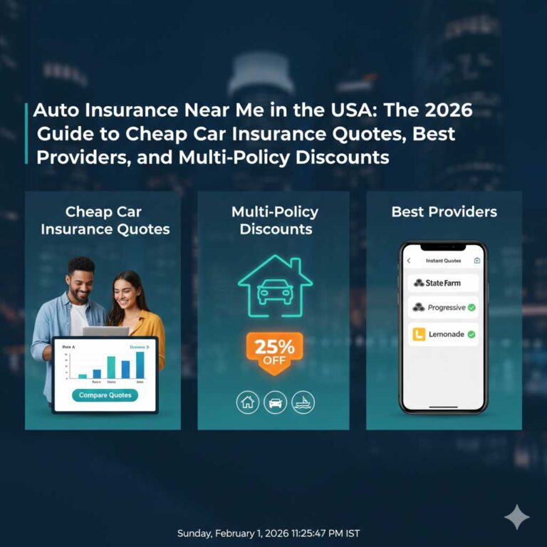 Auto Insurance Near Me in the USA: The 2026 Guide to Cheap Car Insurance Quotes, Best Providers, and Multi-Policy Discounts