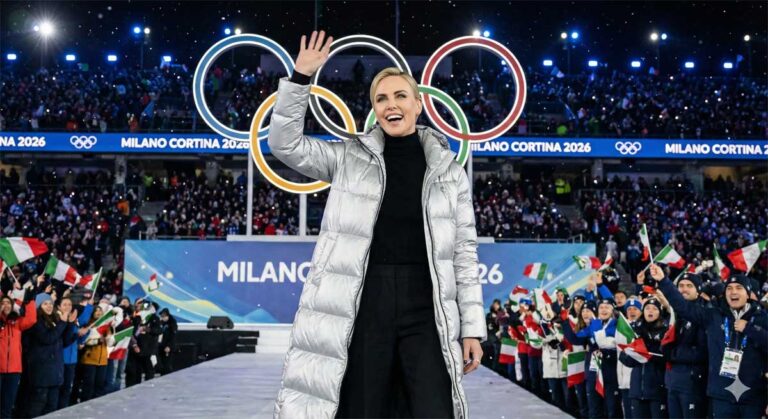 Golden Surprise: Charlize Theron Stuns Milan with Powerful Olympic Opening Speech Honoring Nelson Mandela