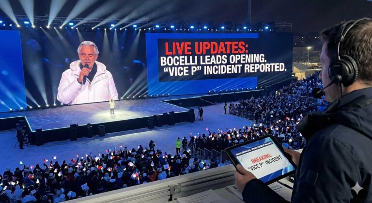 Andrea Bocelli Leads Emotional Opening at Milano Cortina 2026 Winter Olympics: Live Updates, Highlights & The “Vice P” Incident