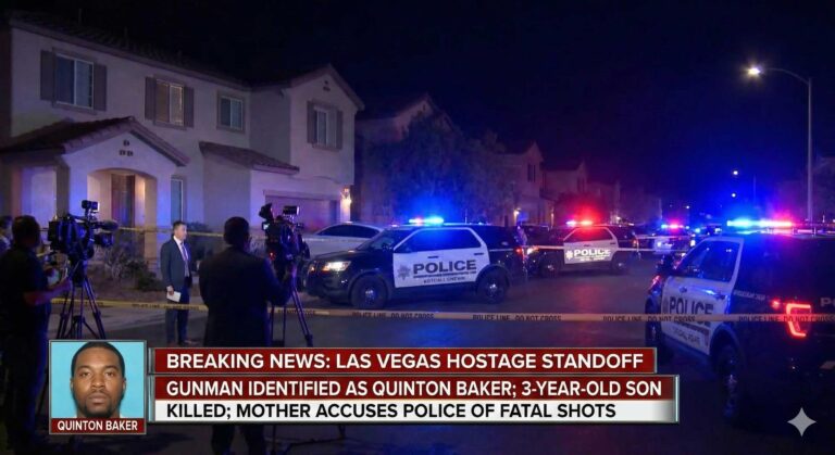 Quinton Baker Identified as Gunman in Las Vegas Hostage Standoff That Left His 3-Year-Old Son Dead; Mother Accuses Police of Firing Fatal Shots