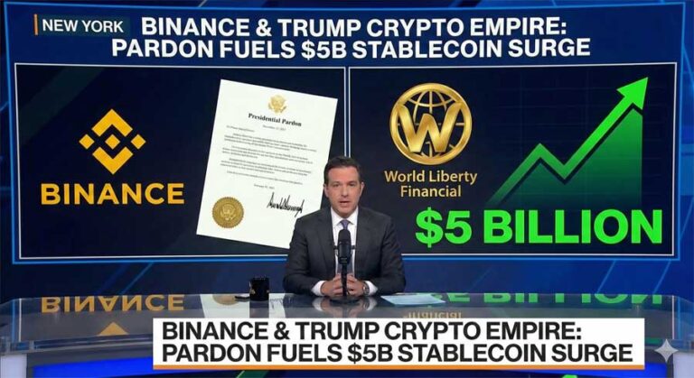 Binance and the Trump Crypto Empire: How a Pardon Fueled a $5 Billion Stablecoin Surge