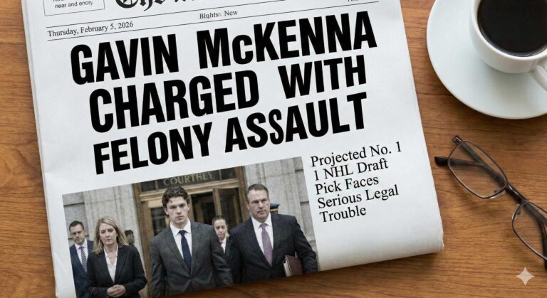 Gavin McKenna, Projected No. 1 NHL Draft Pick, Charged With Felony Assault