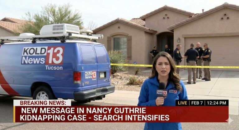 Authorities Investigate a New Message in Nancy Guthrie Kidnapping Case as Search Intensifies