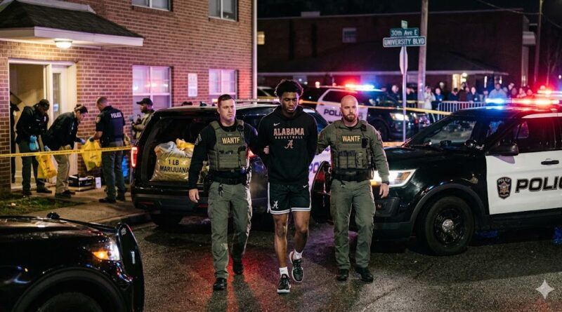 Alabama Basketball Star Aden Holloway Arrested on Felony Drug Charges