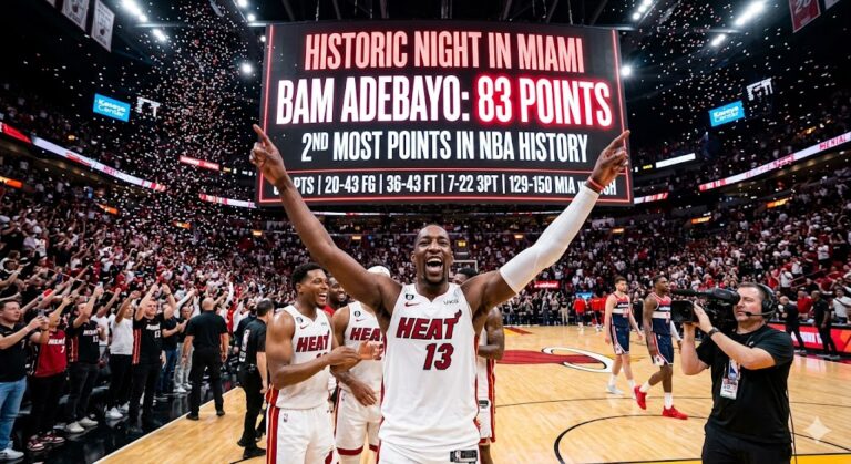 Bam Adebayo 83 Points: NBA Records Shattered as Miami Heat Star Makes History
