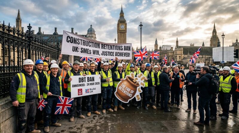 Construction Retentions Ban UGovernment Announces Radical Move to End Retention Payments and Protect Supply Chains