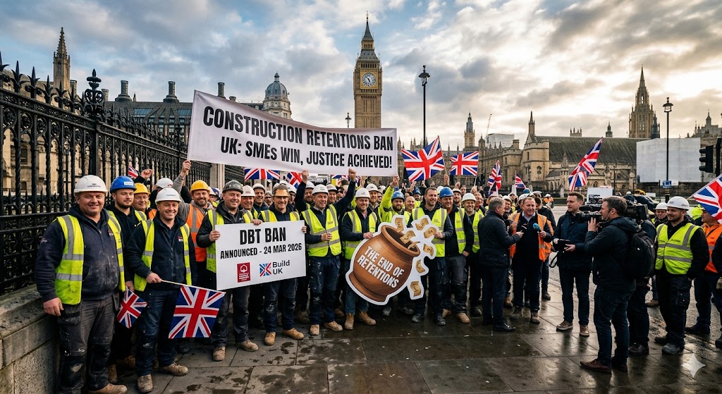Construction Retentions Ban UK: Government Announces Radical Move to End Retention Payments and Protect Supply Chains