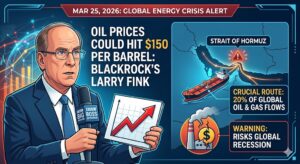Global Energy Crisis 2026: BlackRock’s Larry Fink Warns Oil Could Surge to $150 Amid Escalating Iran Tensions