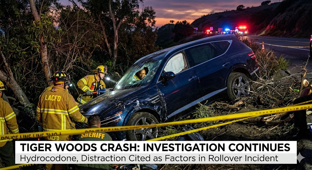 Hydrocodone and Distraction: New Details Emerge in Tiger Woods’ Florida Rollover Crash