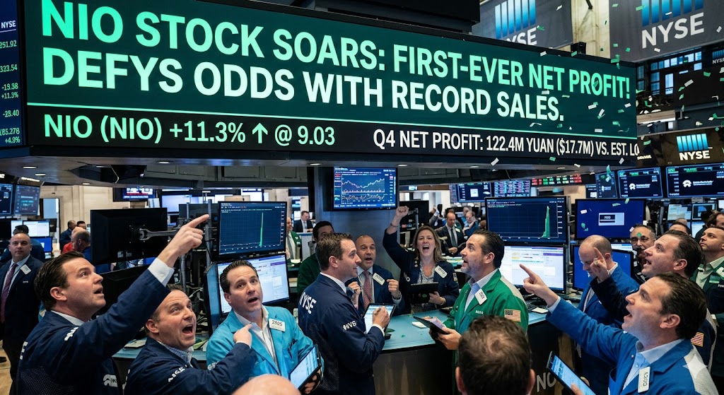 NIO Stock Soars as Chinese EV Giant Defies Odds with First Ever Quarterly Profit