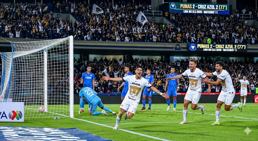 WATCH NOW Highlights and goals from Pumas 2 2 Cruz Azul in Liga MX