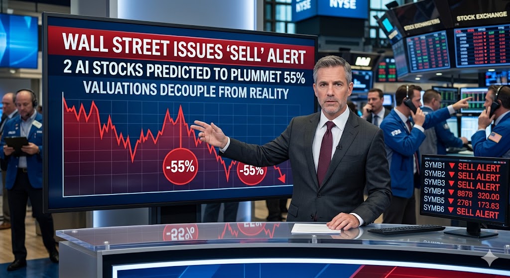 Wall Street Issues “Sell” Alert: 2 AI Stocks Predicted to Plummet 55% as Valuations Decouple from Reality