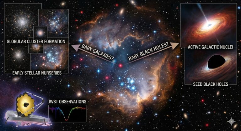 James Webb Space Telescope Unlocks the “Little Red Dot” Mystery: Are They Baby Galaxies or Black Holes in Disguise?