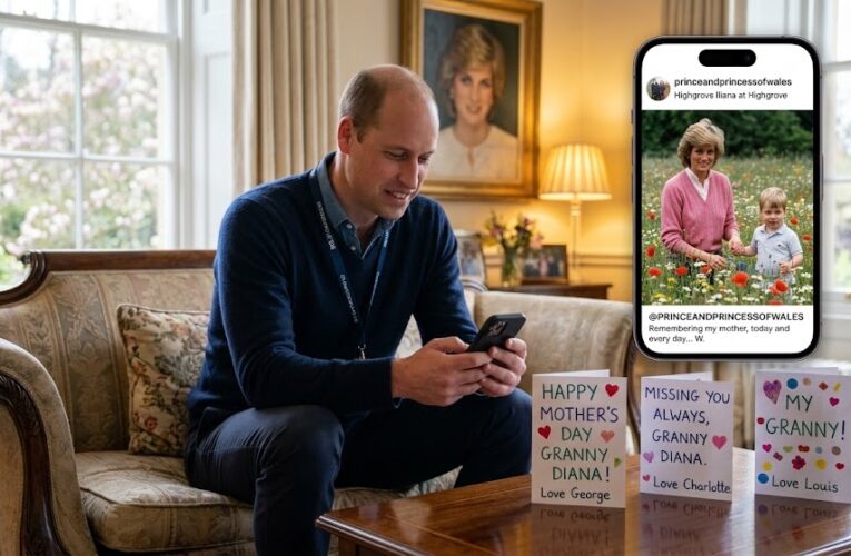 Mother’s Day in the U.K. Marked by Prince William with Emotional Never-Before-Seen Tribute to Princess Diana